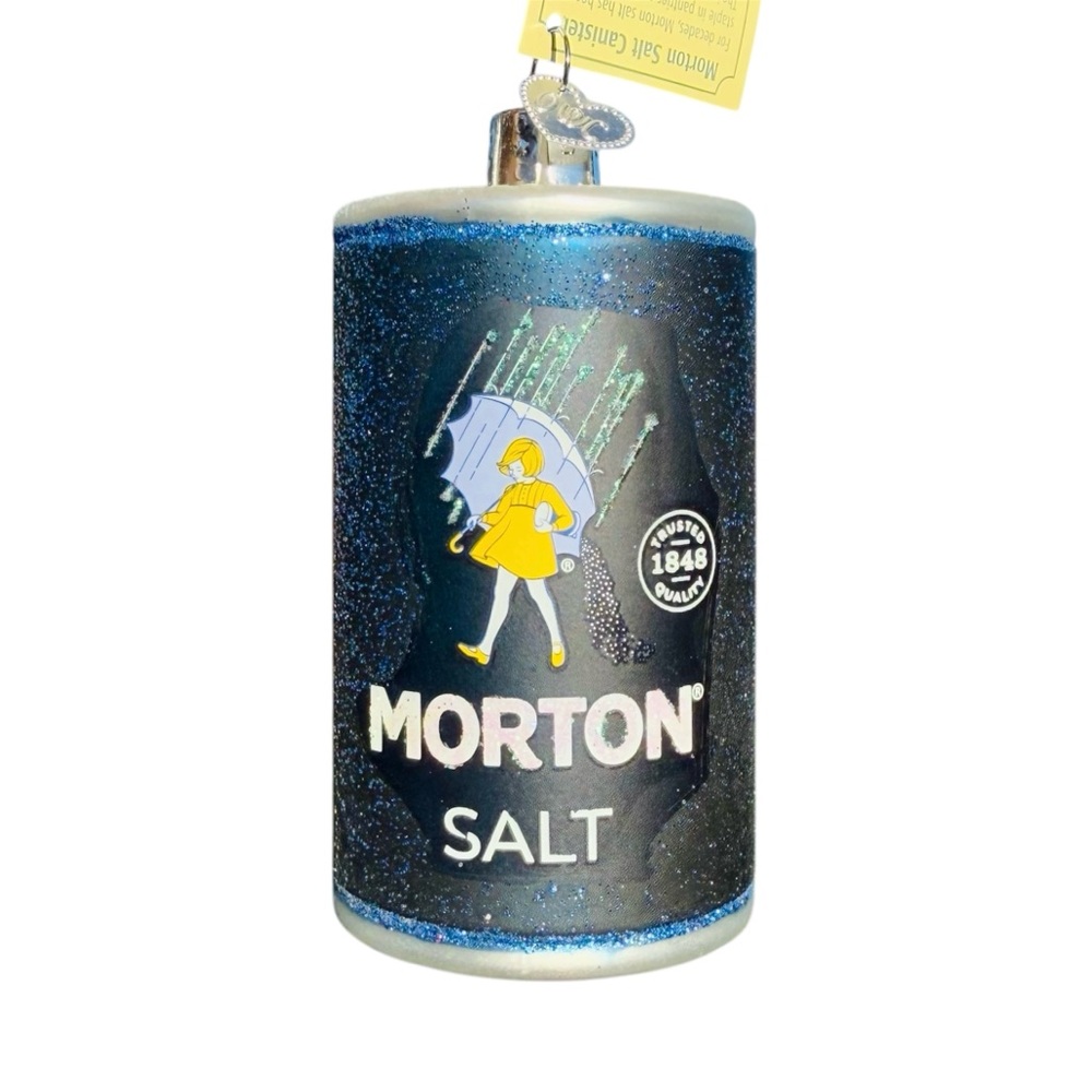 Old World Christmas Morton Salt Glass Ornament